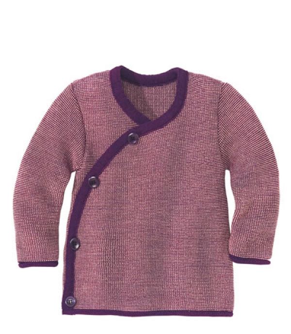 Disana Melange Jacke pflaume-rose